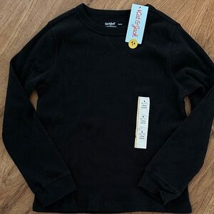 Cat & Jack Classic Black Long Sleeve Tee